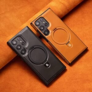 💼 Étui en Cuir d’Affaires Magnétique – Protection Premium pour Samsung