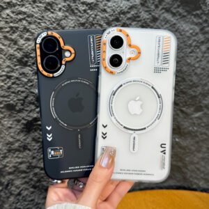 ✨ Coque Arrière en Silicone Véritable – Design Luxe avec Sangle Pour IPhone